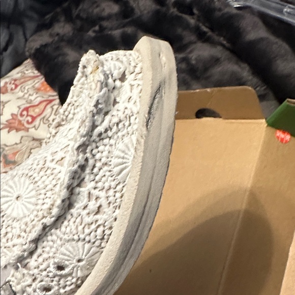 Sanuk Crochet Slip On Cream women’s size 7 - Picture 4 of 7